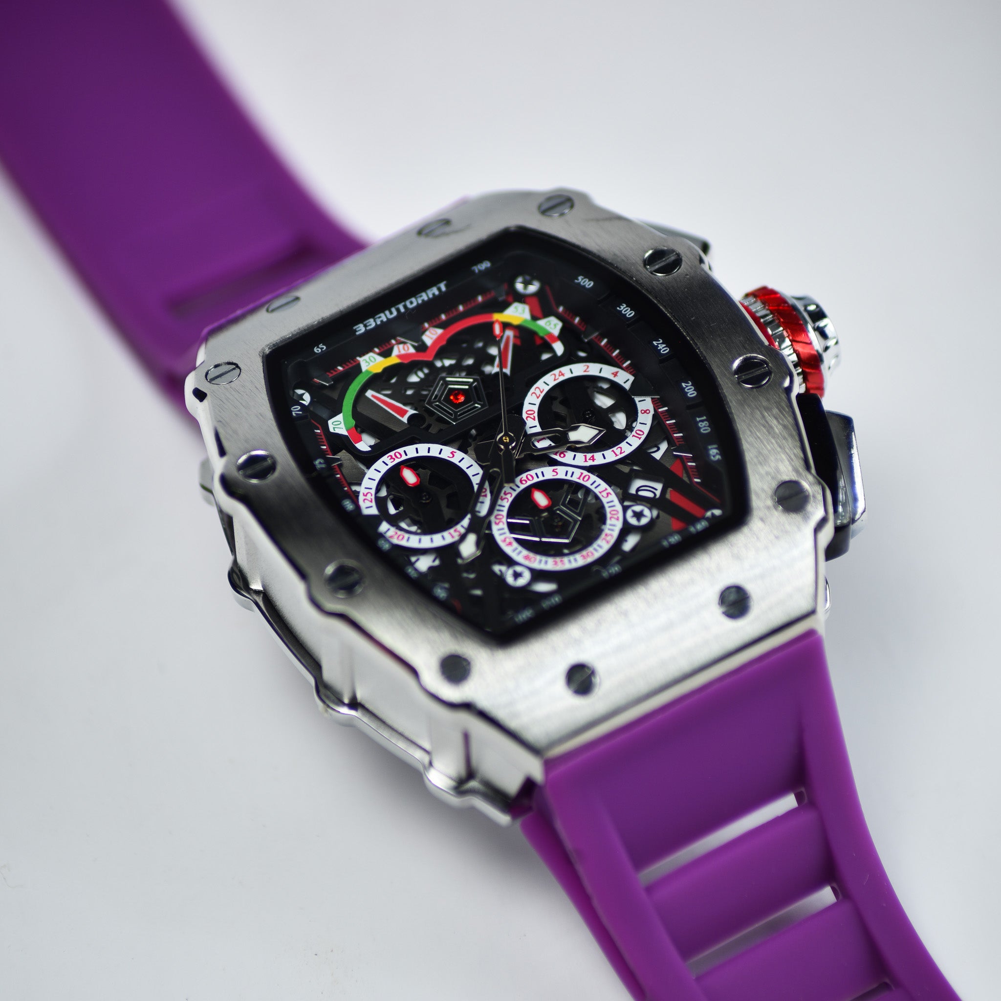 13 - Purple & Silver Watch